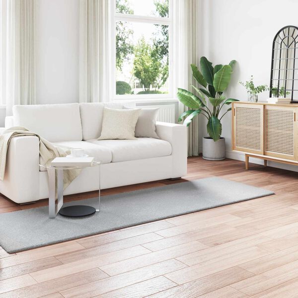 vidaXL Koberec z uměl&eacute; kr&aacute;lič&iacute; kože&scaron;iny Olite &Scaron;ed&aacute; 80 x 250 cm