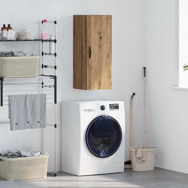 vidaXL N&aacute;stěnn&aacute; skř&iacute;ňka Artisanov&yacute; dub 34,5 x 34 x 90 cm