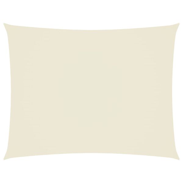 vidaXL Plachta proti slunci, oxfordská látka, obdélníková 4x6m krémová