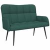 vidaXL Sofa pro dvě osoby Tmavě zelen&aacute; 115 x 61 x 87 cm Textil