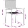 vidaXL Zahradní jídelní souprava 9 pcs Šedá polyratan