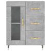 vidaXL Skř&iacute;ň highboard betonově &scaron;ed&aacute; 69,5x34x180 cm kompozitn&iacute; dřevo
