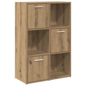 vidaXL Knihovna dub artisan 60,5 x 30 x 90 cm kompozitn&iacute; dřevo