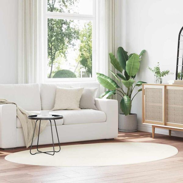 vidaXL Kusov&eacute; koberce HUARTE Kr&eacute;mov&aacute; 140 x 200 cm Polyester