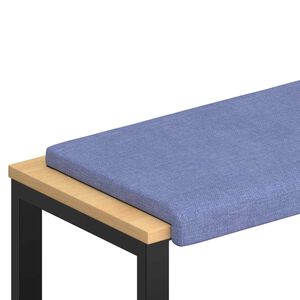vidaXL Pol&scaron;t&aacute;ř na lavici Textil Modr&aacute; dž&iacute;novina Hloubka 35 cm