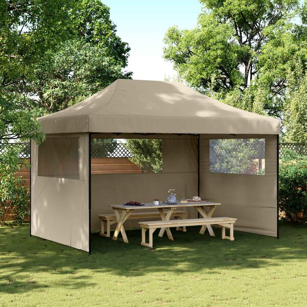 vidaXL Party Stan Taupe 279 x 410 x 315 cm Oxford l&aacute;tka