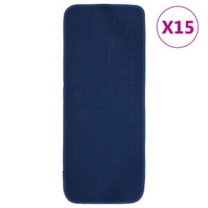 vidaXL Protiskluzov&eacute; n&aacute;&scaron;lapy na schody 15 ks 60x25 cm n&aacute;mořnick&aacute; modř