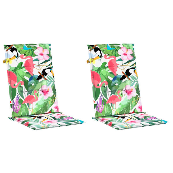 vidaXL Podu&scaron;ky na židli vysok&eacute; opěradlo 2 ks v&iacute;cebarevn&eacute; 120x50x3 cm