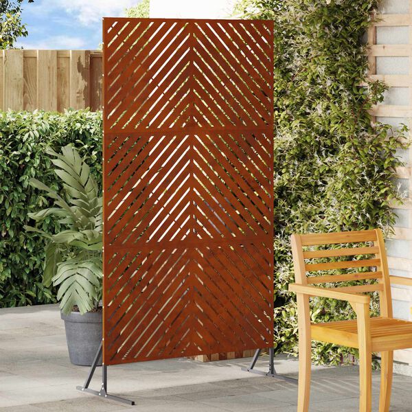 vidaXL Obrazovka pro soukrom&iacute; &Scaron;ed&aacute; 100 x 50 x 180 cm Ocel