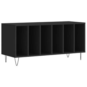 vidaXL Skř&iacute;ňka na LP desky čern&aacute; 100 x 38 x 48 cm kompozitn&iacute; dřevo