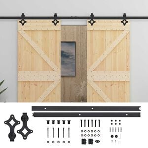 vidaXL Posuvn&eacute; dveře 2 ks 100 x 210 cm Masivn&iacute; borovicov&eacute; dřevo