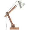 vidaXL Industri&aacute;ln&iacute; stoln&iacute; lampa stř&iacute;brn&aacute; kulat&aacute; 58 x 18 x 90 cm E27