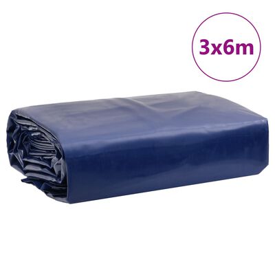 vidaXL Plachta modrá 3 x 6 m 650 g/m²