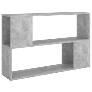 vidaXL Knihovna betonově &scaron;ed&aacute; 100 x 24 x 63 cm kompozitn&iacute; dřevo