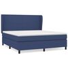 vidaXL Box spring postel s matrac&iacute; modr&aacute; 180x200 cm textil