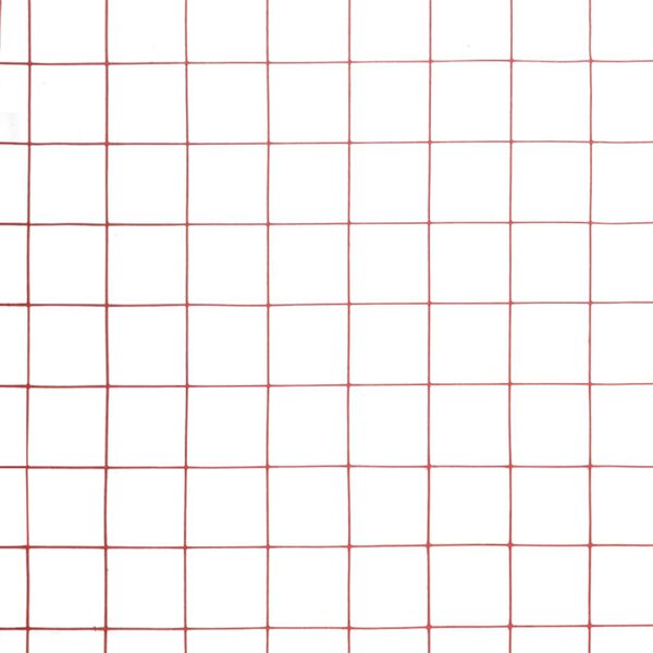 vidaXL Pletivo ke kurn&iacute;ku ocel PVC vrstva 25 x 0,5 m červen&eacute;