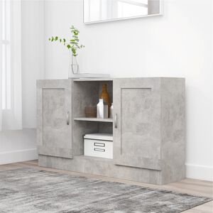 vidaXL Př&iacute;born&iacute;k betonově &scaron;ed&yacute; 120 x 30,5 x 70 cm kompozitn&iacute; dřevo