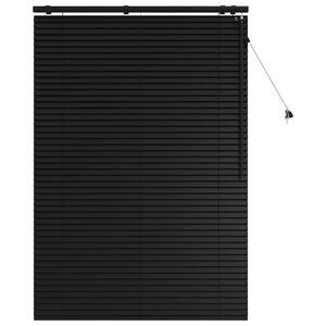 vidaXL Venet &scaron;koln&iacute; žaluzie Čern&aacute; 120 x 160 cm 35 mm Masivn&iacute; paulovnie
