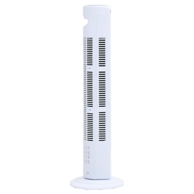 vidaXL Věžový ventilátor dálkový ovladač a časovač Φ24 x 80 cm bílý