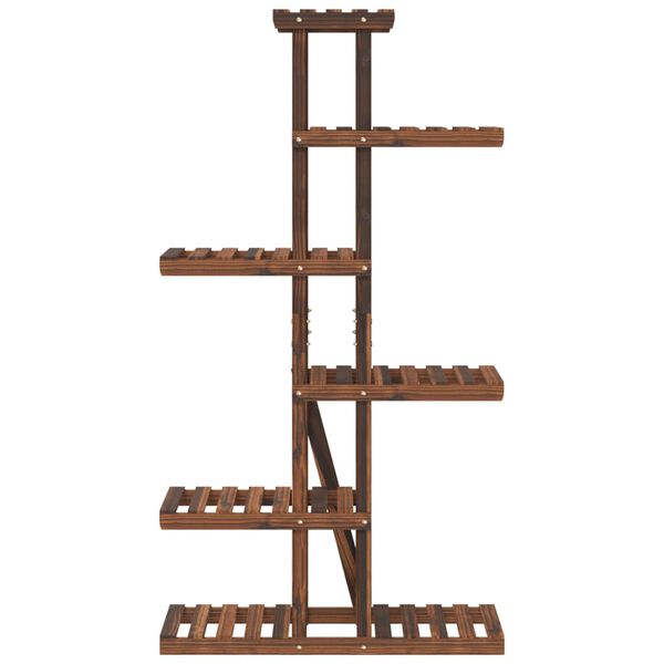 vidaXL Stojan na květiny 75 x 25 x 140,5 cm masivní jedlové dřevo