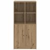 vidaXL Highboard s dvířky dub artisan 68x37x142 cm kompozitní dřevo