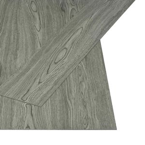 vidaXL Samolepic&iacute; podlahov&aacute; prkna Př&iacute;roda 32 pcs &Scaron;ed&yacute; 4,46 m&sup2; PVC