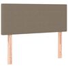 vidaXL Box spring postel s matrac&iacute; a LED taupe 100x200 cm textil
