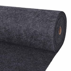 vidaXL Koberec Antracitov&aacute; 1,2 x 20 m Polyester