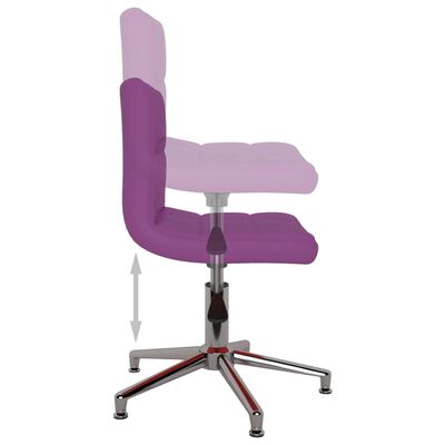vidaXL Otočná kancelářská židle fialová umělá kůže
