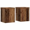 vidaXL Stojany na rostliny 2 ks old wood 15x15x20 cm kompozitn&iacute; dřevo