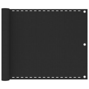 vidaXL Balk&oacute;nov&aacute; z&aacute;stěna HDPE 75x600 cm antracitov&aacute;