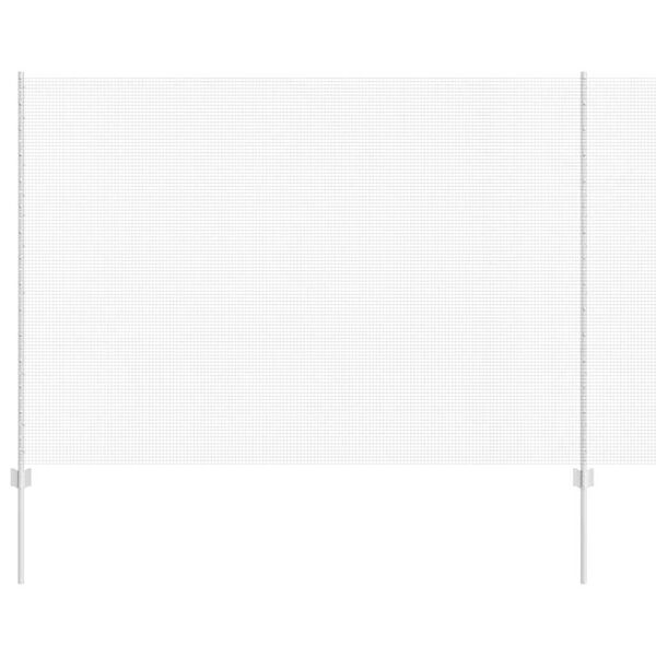 vidaXL Plot s sloupkem Stř&iacute;brn&aacute; 1,5 x 50 m Ocel