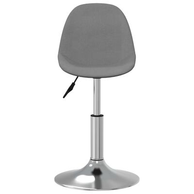 vidaXL Jídelní židle světle šedá textil