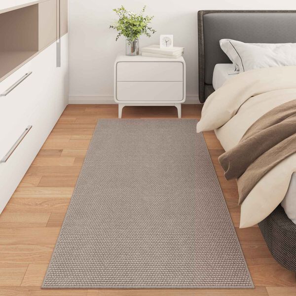 vidaXL Kusov&eacute; koberce Obd&eacute;ln&iacute;kov&yacute; LUGO Taupe 200 x 80 cm Polyester
