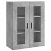 vidaXL Skř&iacute;ň highboard betonově &scaron;ed&aacute; 69,5x34x180 cm kompozitn&iacute; dřevo