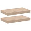 vidaXL Plovouc&iacute; police 2 ks 40 x 23,5 x 4 cm kompozitn&iacute; dřevo