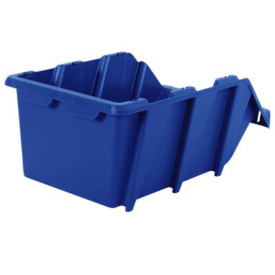 vidaXL Stohovatelné skladovací zásobníky 35 ks 218x360x156 mm modré
