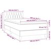vidaXL Box spring postel s matrac&iacute; tmavě modr&aacute; 100x200 cm samet