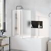 vidaXL Sprchov&aacute; a vanov&aacute; z&aacute;stěna 117 x 120 cm 3 panely skl&aacute;dac&iacute;