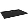 vidaXL Obd&eacute;ln&iacute;kov&aacute; sprchov&aacute; vanička ABS čern&aacute; 80 x 120 cm