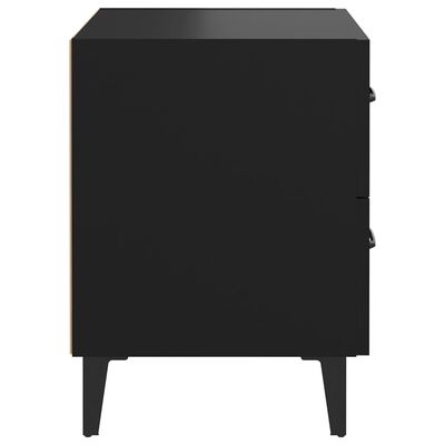 vidaXL Noční stolek černý 40 x 35 x 47,5 cm
