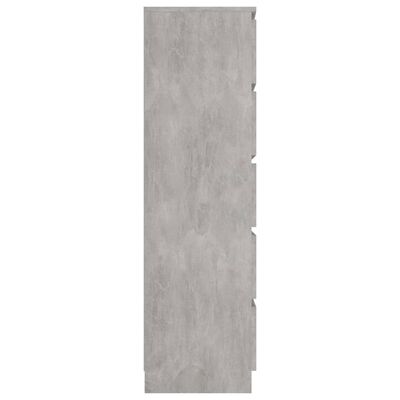 vidaZL Příborník se zásuvkami betonově šedý 60x35x121 cm dřevotříska