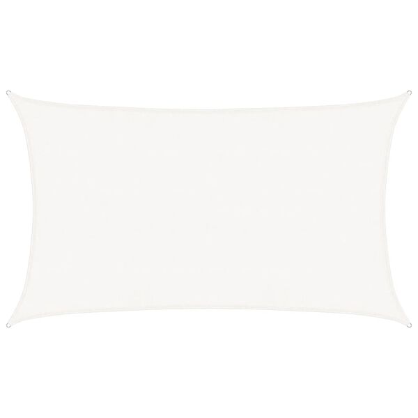 vidaXL Plachta proti slunci 160 g/m&sup2; b&iacute;l&aacute; 5 x 8 m HDPE