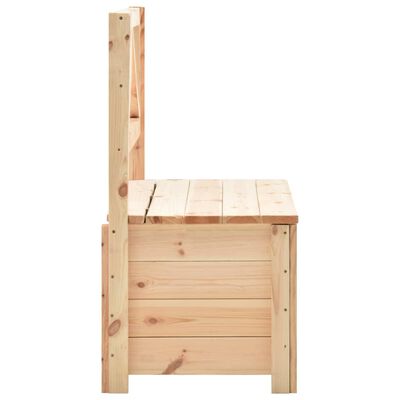 vidaXL Úložná lavice 120 cm masivní borové dřevo