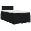 vidaXL Postel boxspring s matrac&iacute; s čelo Čern&aacute; 120 x 190 cm Textil