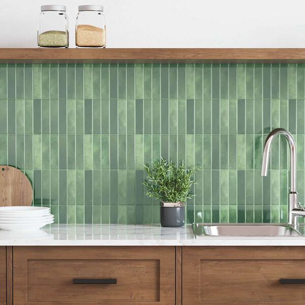 vidaXL Obd&eacute;ln&iacute;kov&aacute; dlažba 20 pcs Tmavě zelen&aacute; 29 x 23 x 0,08 cm