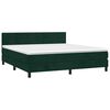 vidaXL Box spring postel s matrac&iacute; tmavě zelen&aacute; 160x200 cm samet