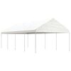 vidaXL Alt&aacute;n se střechou b&iacute;l&yacute; 8,92 x 4,08 x 3,22 m polyethylen