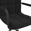 vidaXL Otočn&aacute; j&iacute;deln&iacute; židle čern&aacute; samet