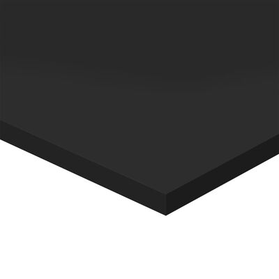 vidaXL Přídavné police 4 ks černé vysoký lesk 60x40x1,5 cm dřevotříska